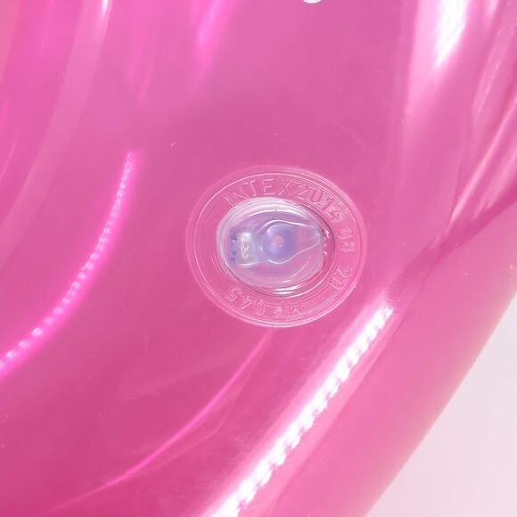 Intex 30" Transparent Hot Pink Inflatable Swim Tube / Pool Ring / Float - GUC - Picture 6 of 11